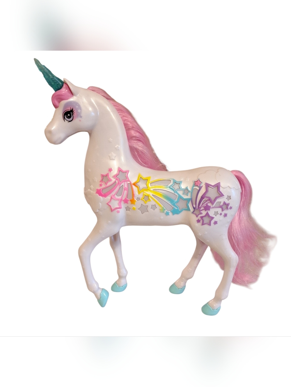 BARBIE DREAMTOPIA BRUSH 'N SPARKLE UNICORN BATTERY OPERATED WORKS